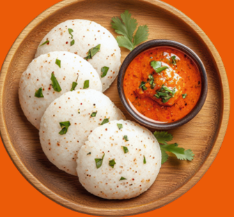 Idli with Chutney
